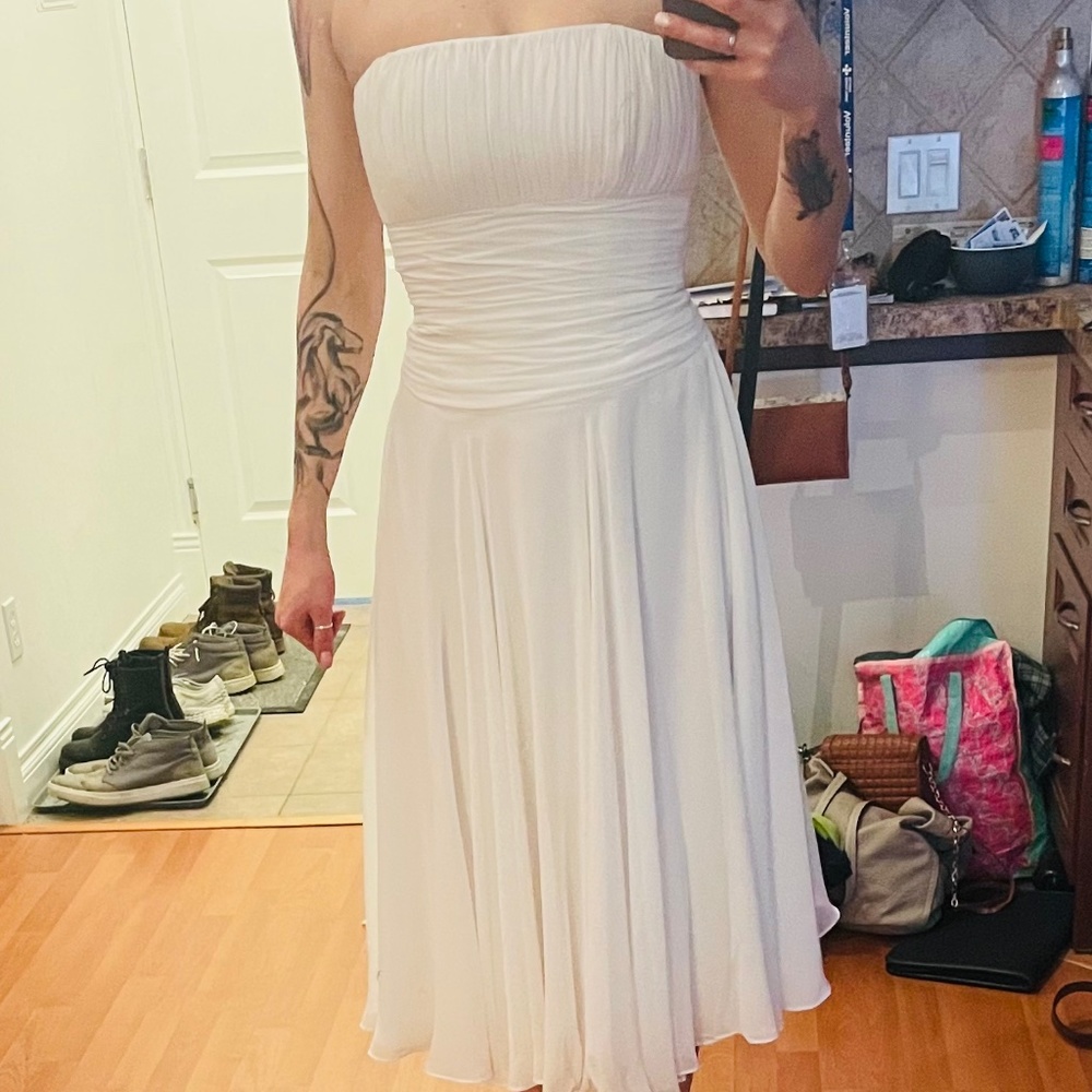 White tool dress